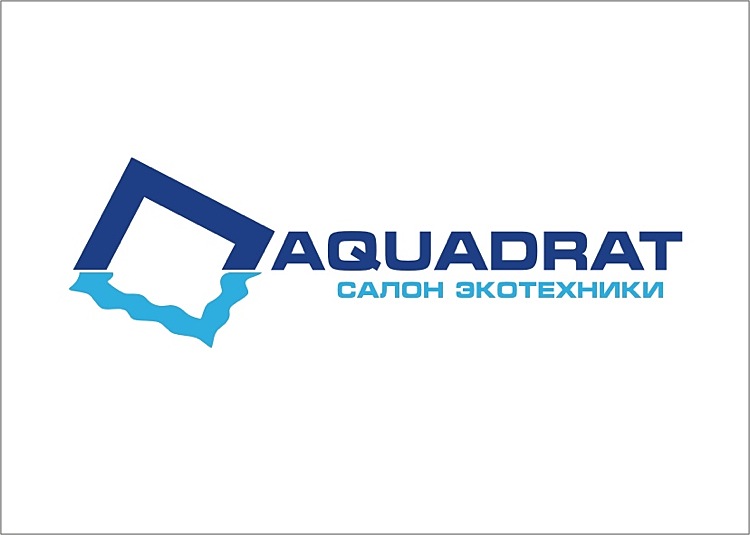 Логотип сети салонов А-квадрат. Специализация - экотехника для обработки питьевой воды
