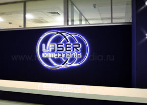 Интерьерная вывеска премиум уровня светодиодный логотип для офиса